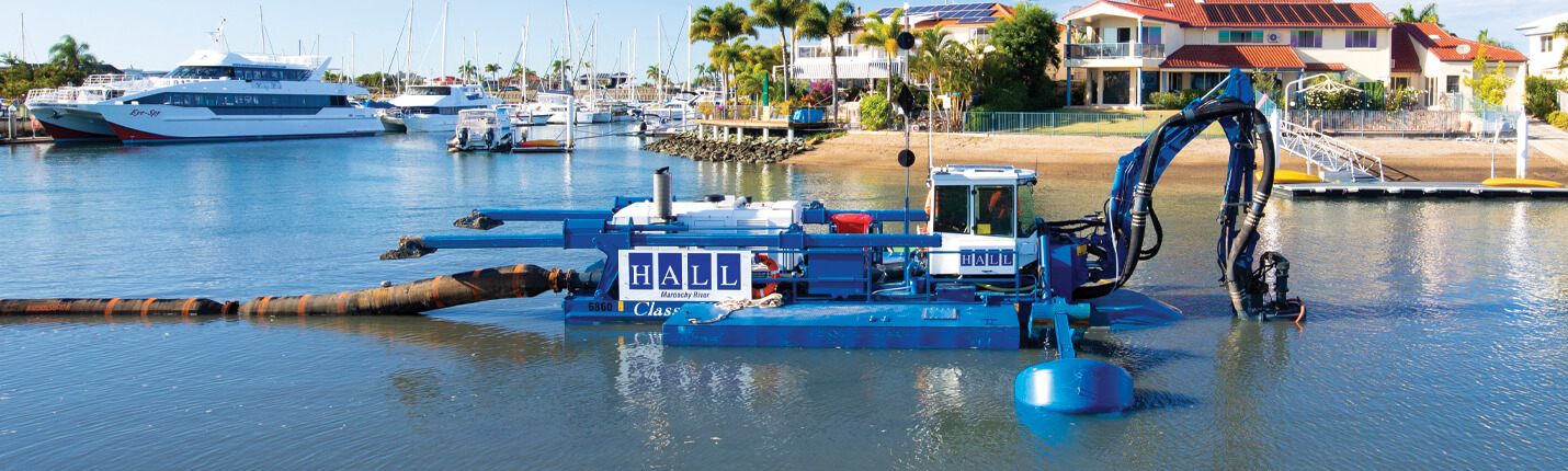Canal and waterfront dredging