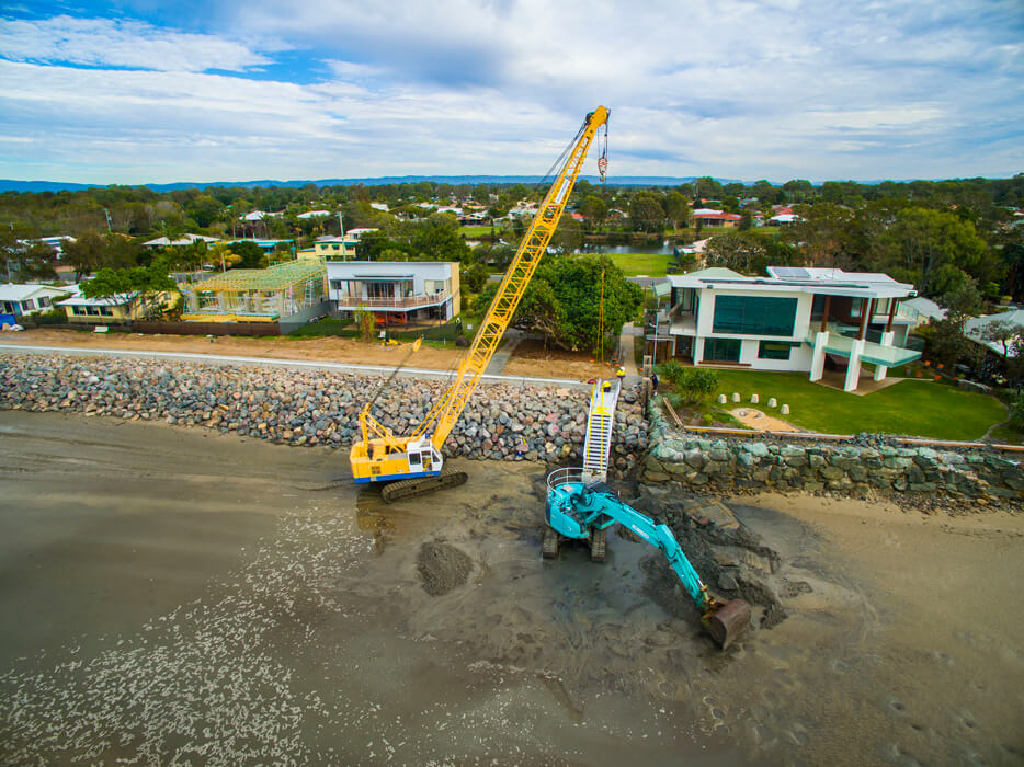 Beachmere Biggs Avenue seawall replacement
