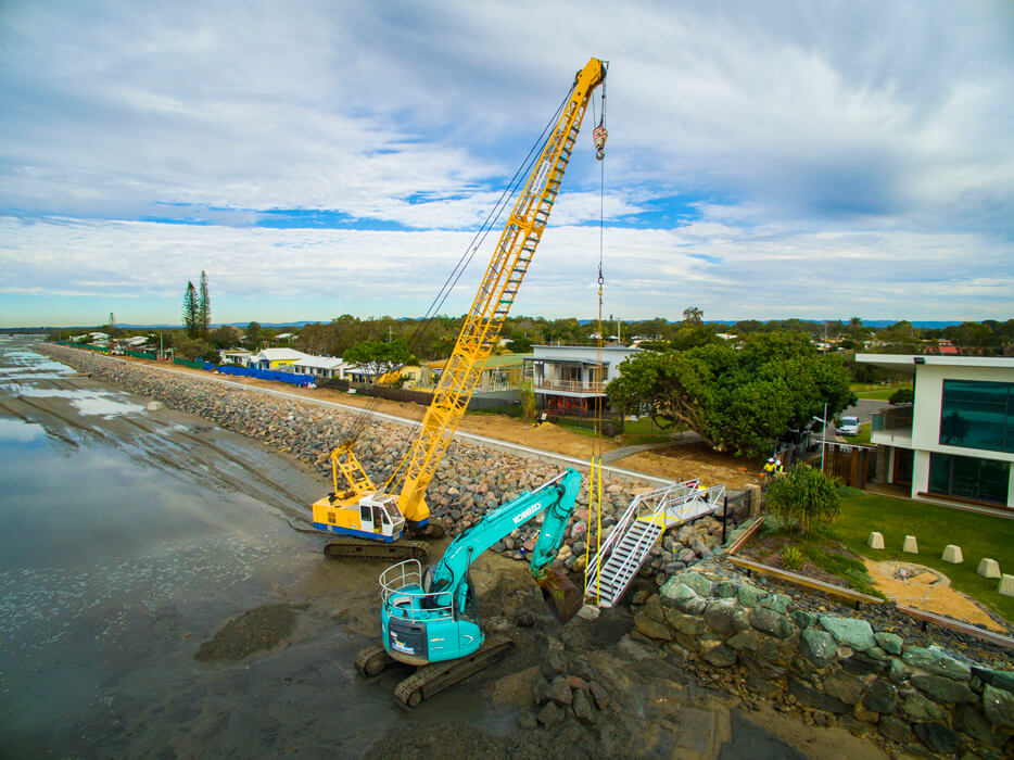 Beachmere Biggs Avenue seawall replacement