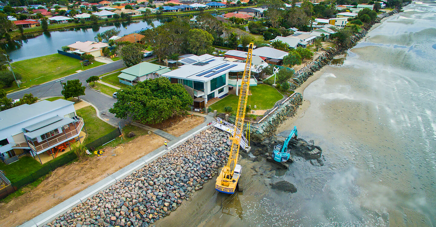 Beachmere Biggs Avenue seawall replacement