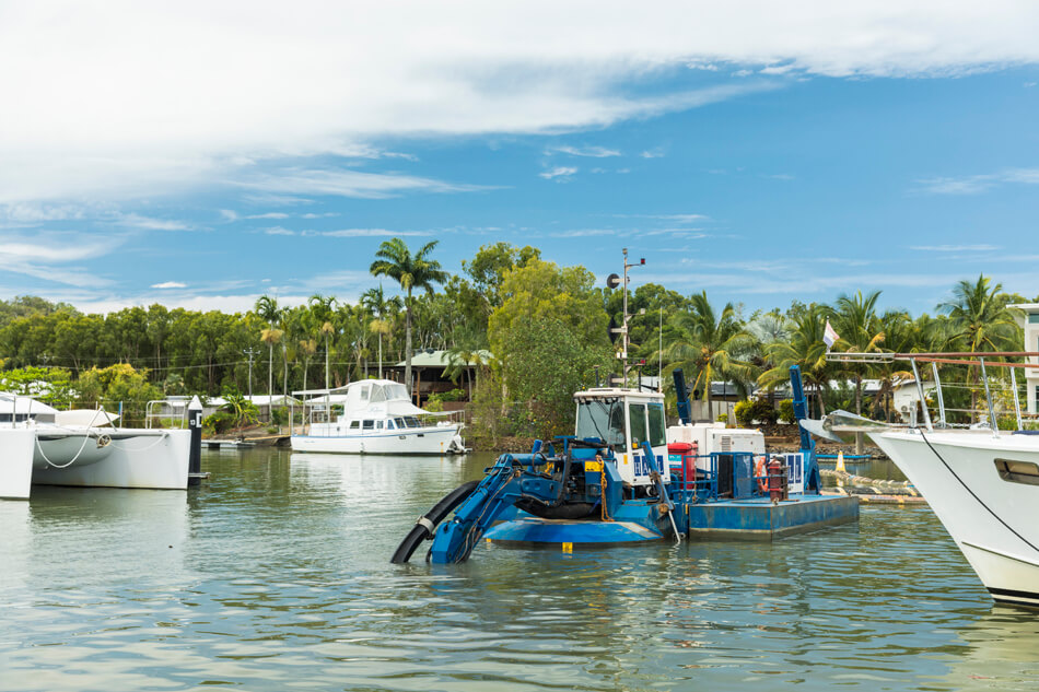 Bluewater Canal maintenance dredging