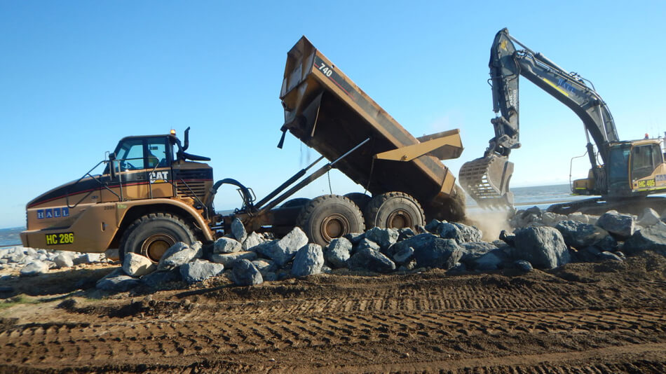 Brisbane Airport seawall and site access roads