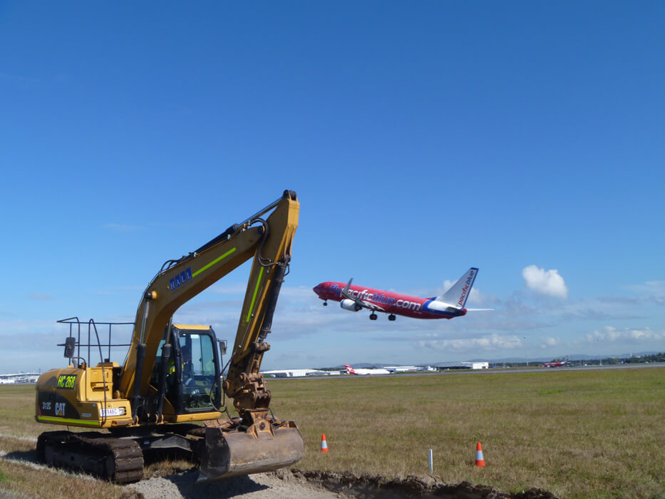 Brisbane Airport seawall and site access roads