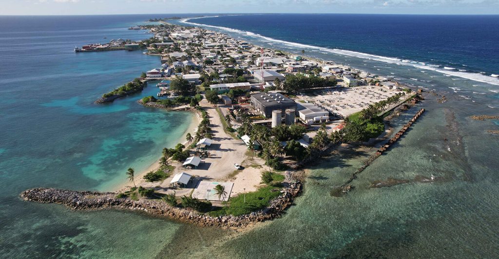 Ebeye coastal protection works