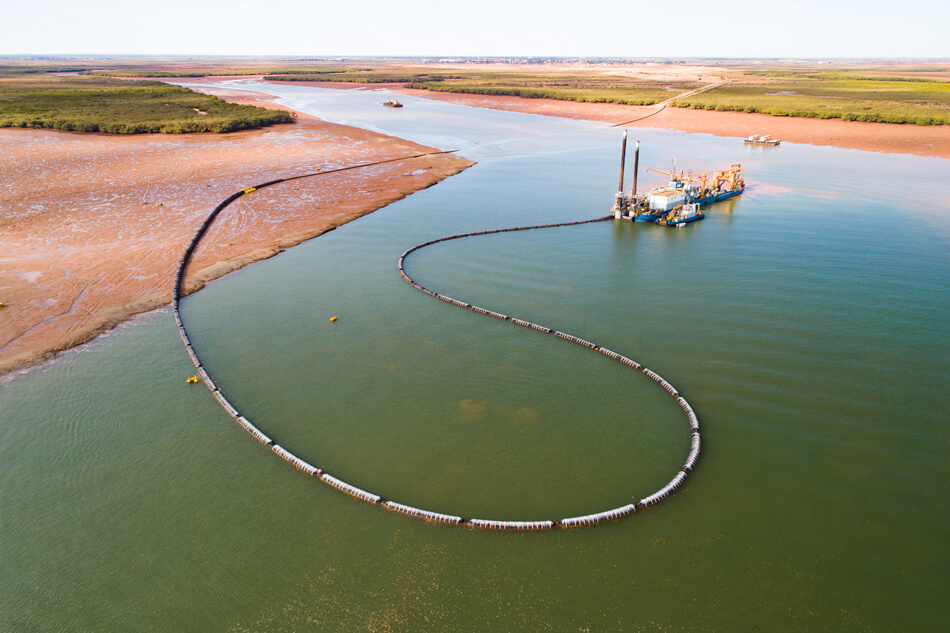 Lumsden Point dredging works