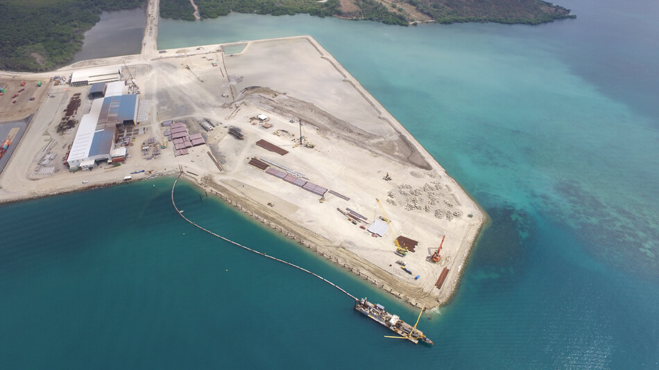 Motukea container terminal dredging