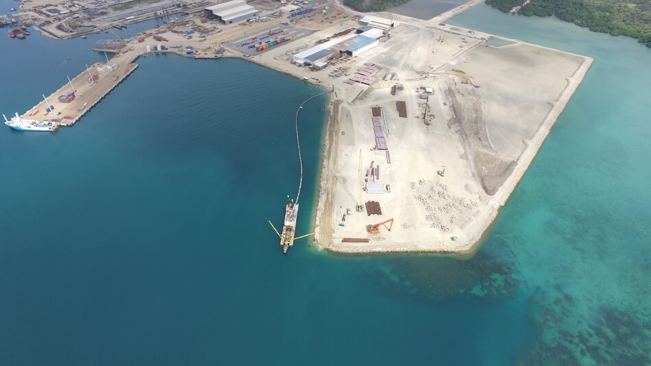 Motukea container terminal dredging