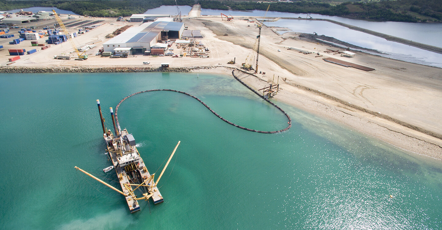 Motukea container terminal dredging