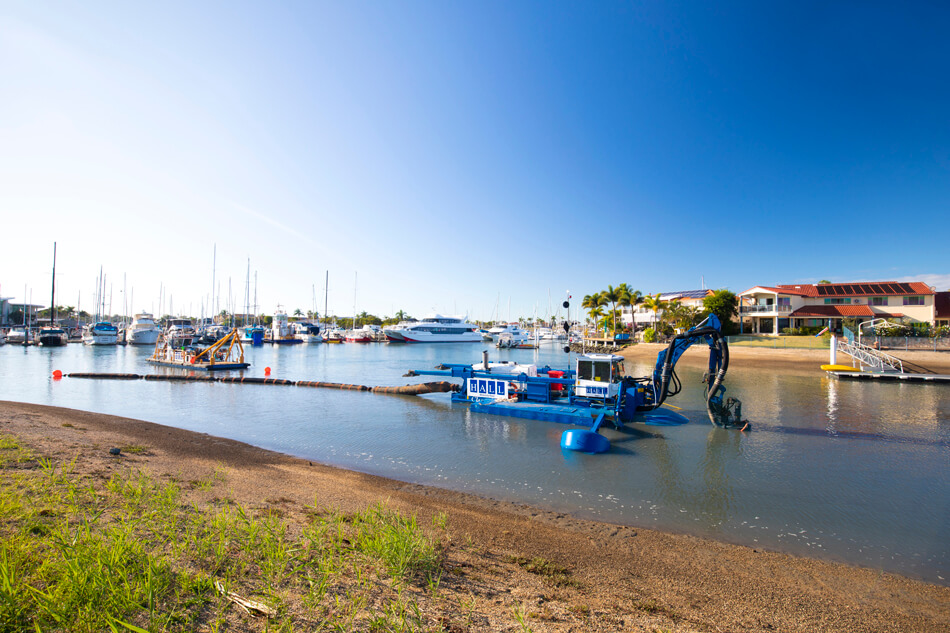 Newport canals maintenance dredging