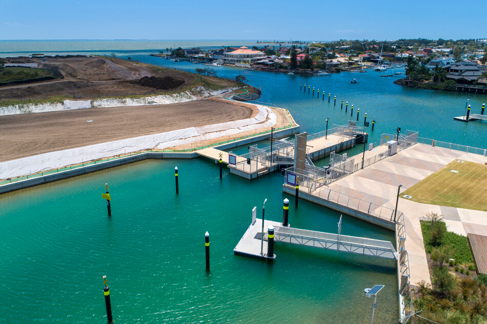 Newport lock, weir and salinity pumping station