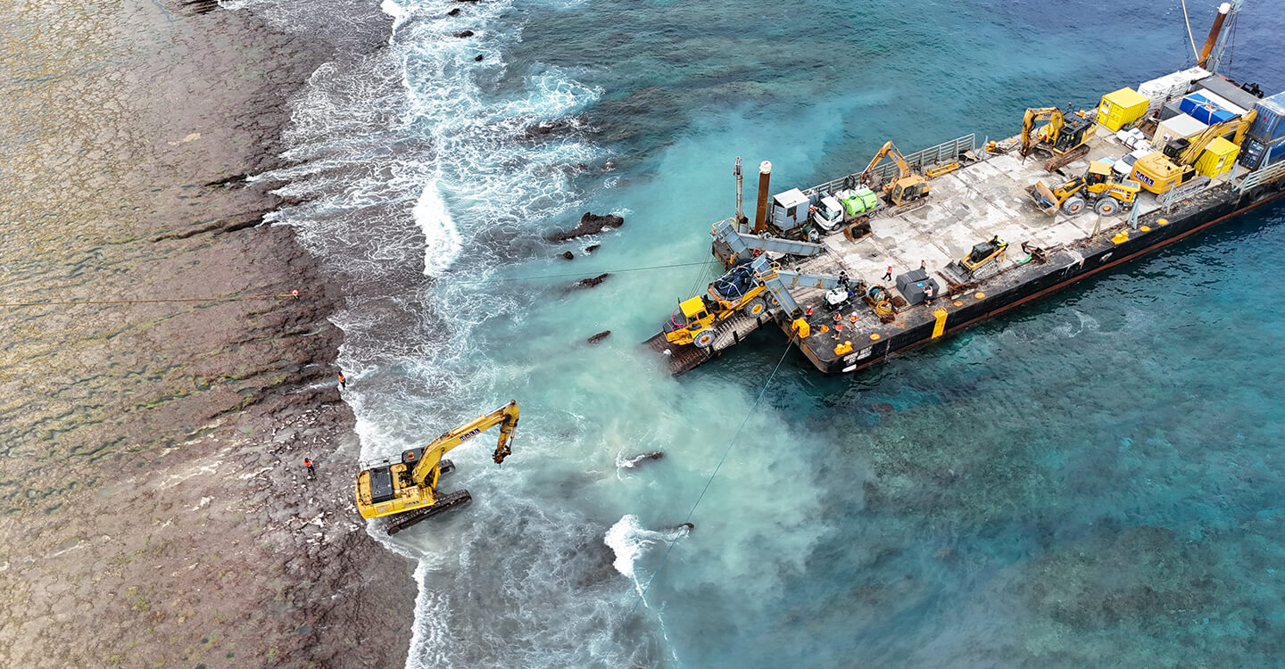 Niutao boat harbour and Nukulaelae small works