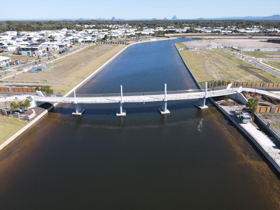 Pelican waters Cycling bridge