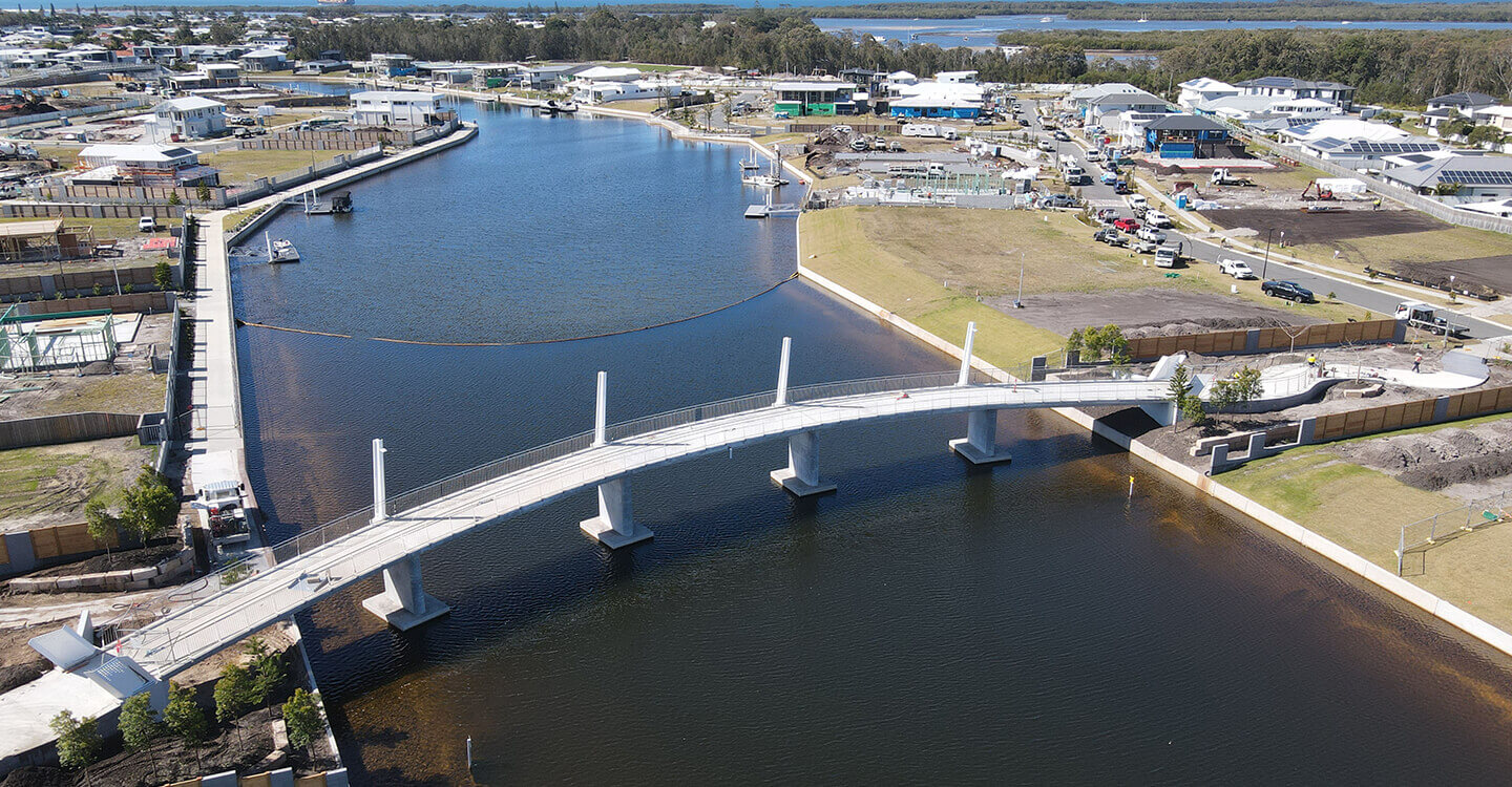 Pelican waters Cycling bridge