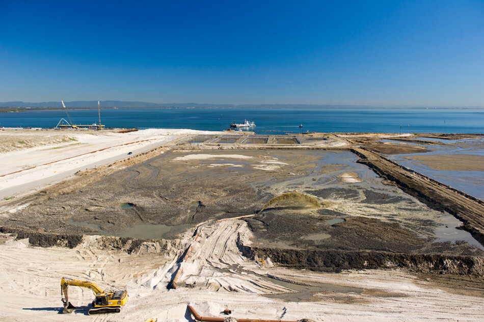 Port of Brisbane land reclamation
