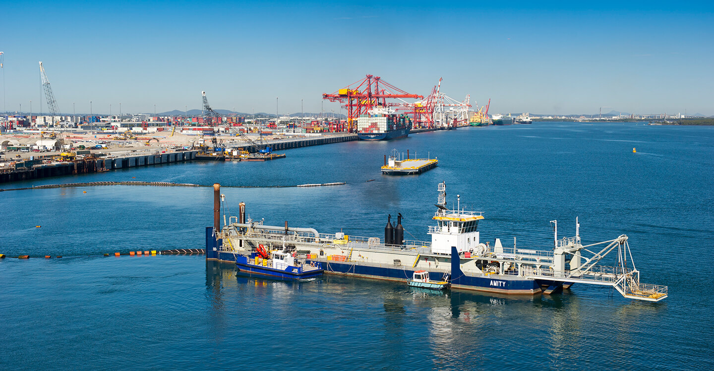 Port of Brisbane land reclamation