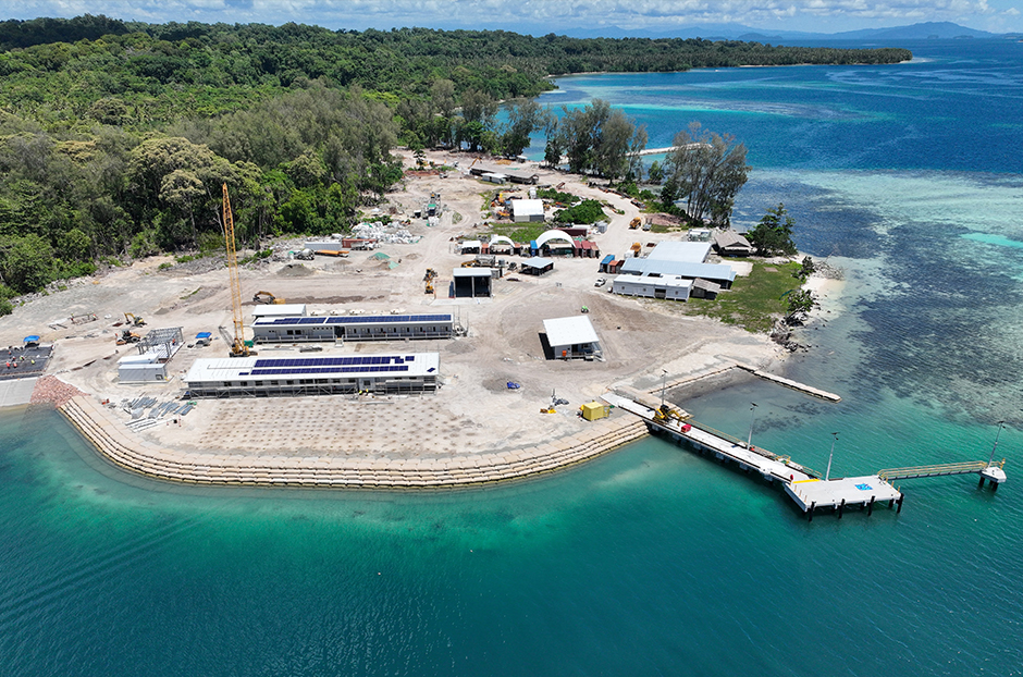 Solomon islands boat outpost