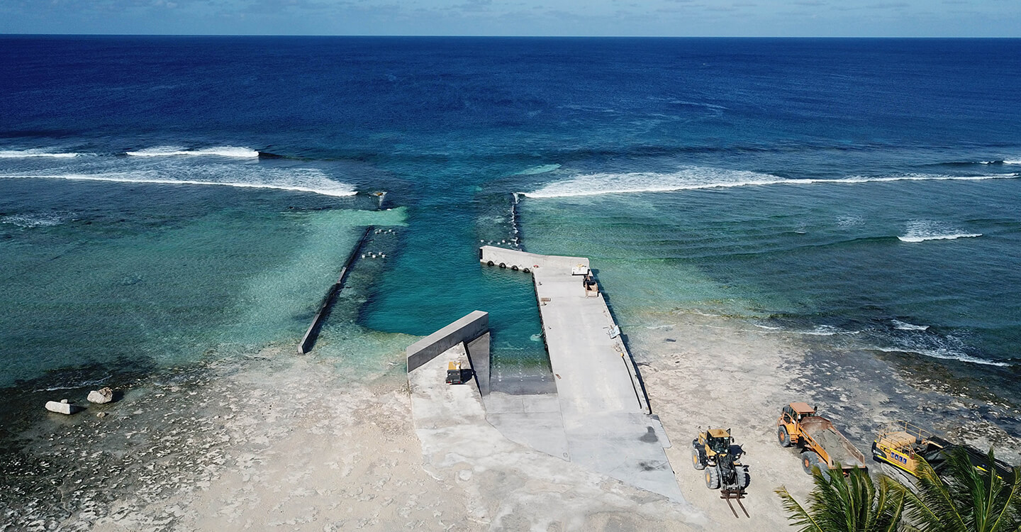 Tokelau Wharf and Ramp Construction